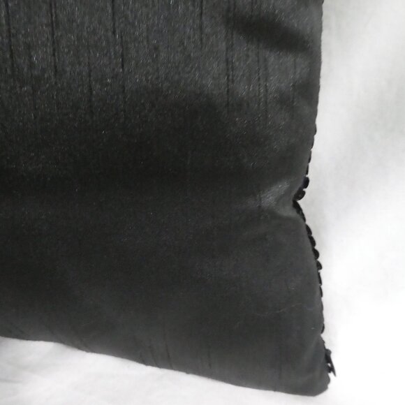 Shiny Black Sequin Throw Pillow | NWOT - Picture 10 of 10